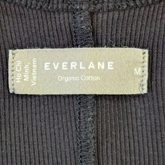 Everlane The 90s Ribbed Tank Dress MD Quiet Luxury Lagenlook Dark Romantic - Picture 2 of 14